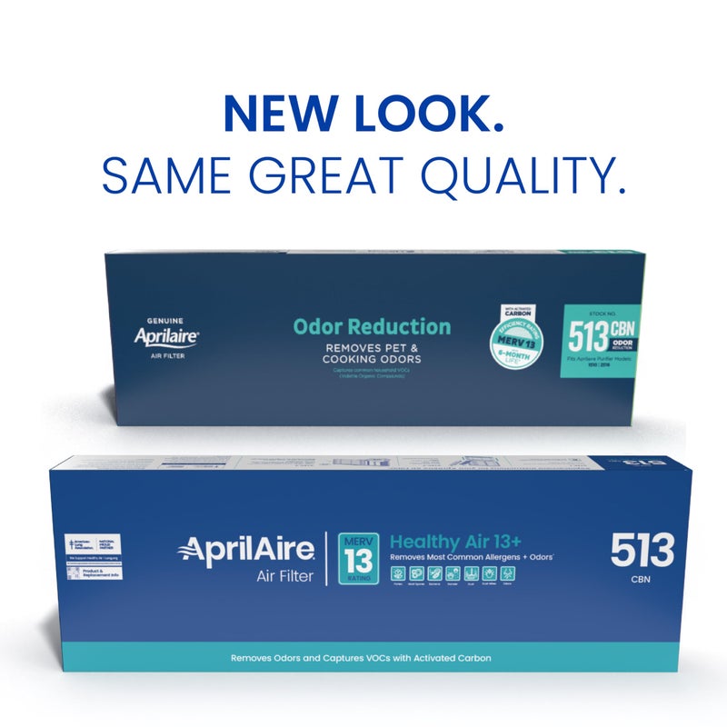 Aprilaire فلتر بديل AprilAire 513CBN لمرشحات الهواء المنزلية AprilAire - MERV 13 مع الكربون، تقليل الحساسية والروائح في المنزل، فلتر هواء 31x28x4 (عبوة من 1) - Image 2